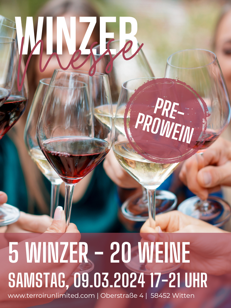 Pre-Prowein Winzermesse Terroir Unlimited Biowein Weinhandel Bochum