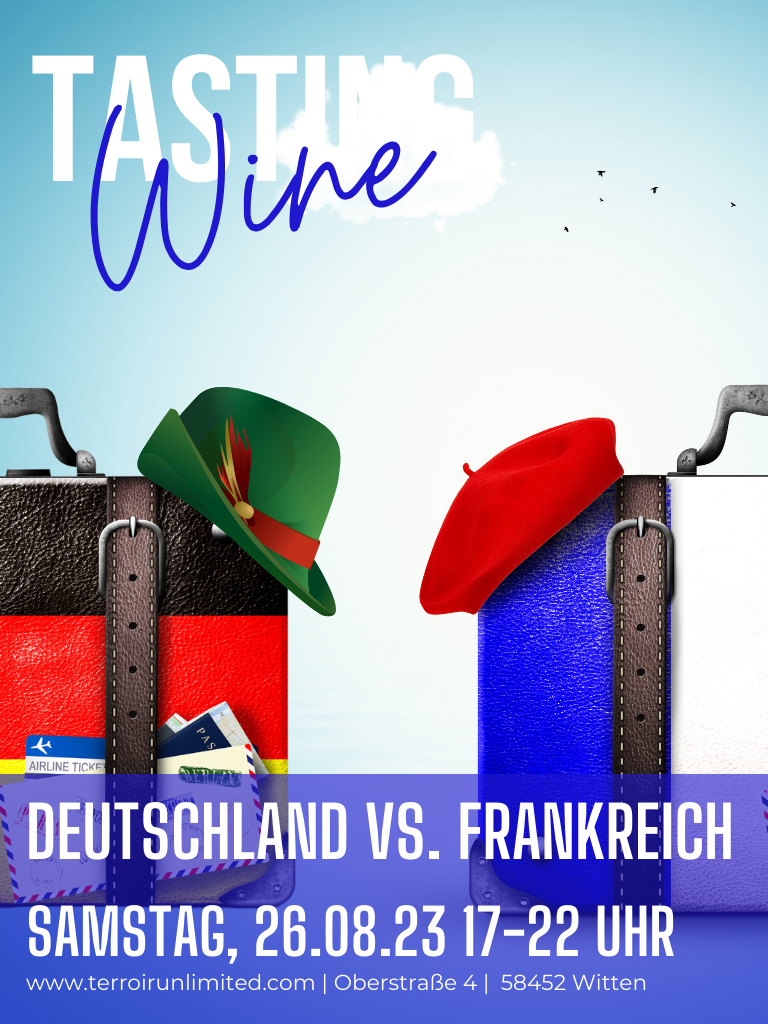 Deutschland VS. Frankreich Weinprobe Terroir Unlimited Biowein Weinhandel Bochum