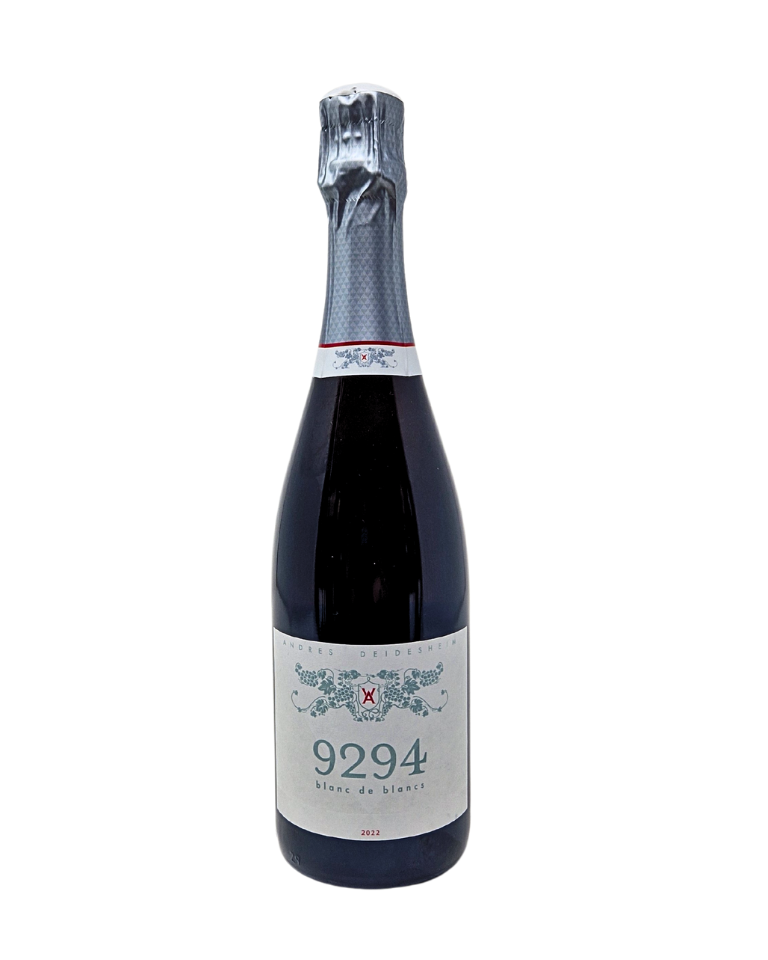 Andres 2022 9294 Blanc de Blancs Brut Nature Schaumwein Winzersekt Biowein Pfalz