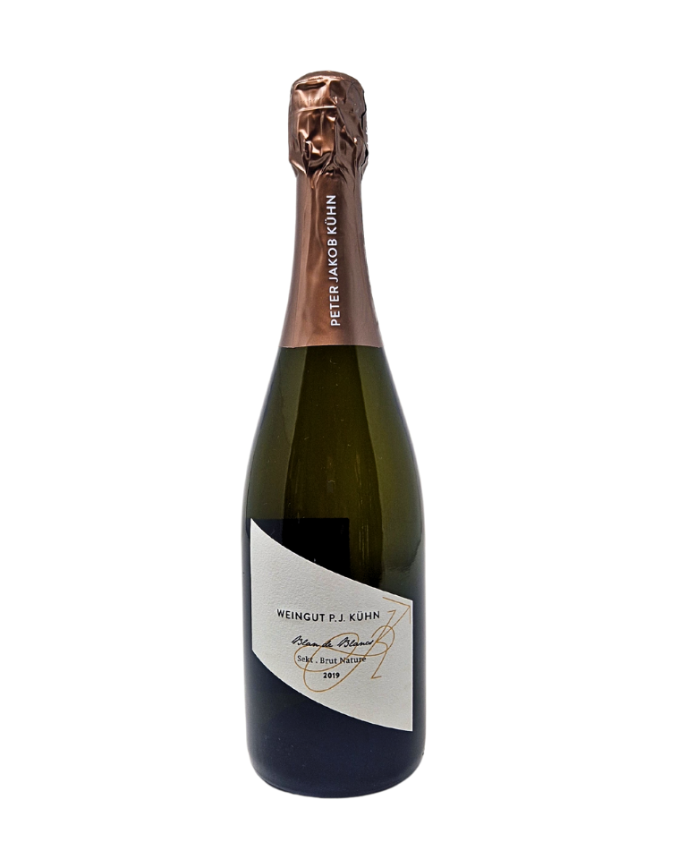 Peter Jakob 2019 Blanc de Noirs Sekt Brut Nature Schaumwein Winzersekt Biowein Rheingau Demeter