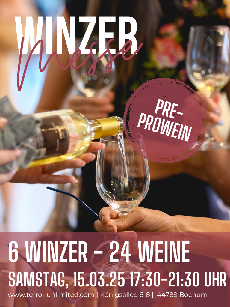 Pre-Prowein Winzermesse Weinprobe Terroir Unlimited Biowein Weinhandel Bochum