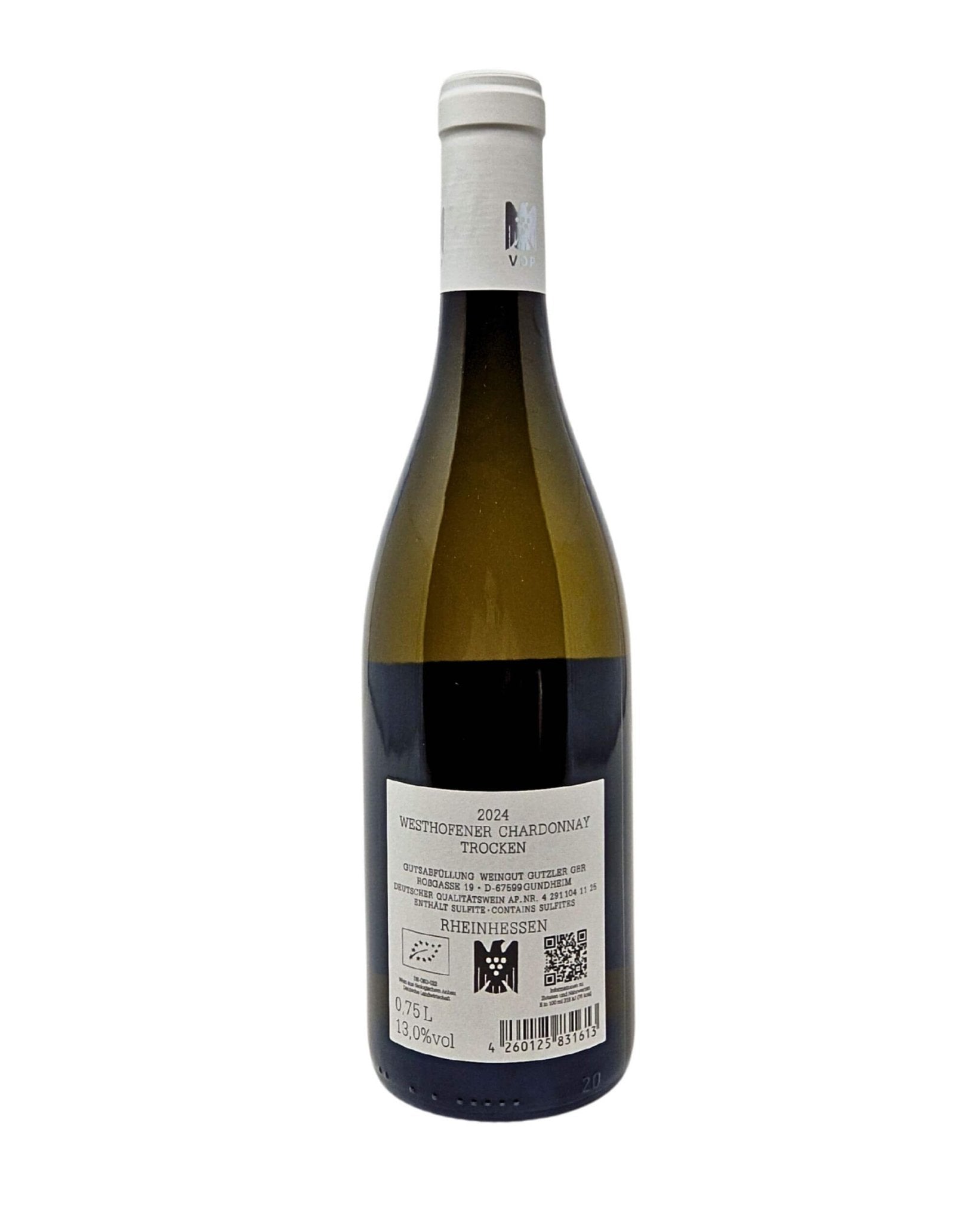 Gutzler 2024 Westhofener Chardonnay Weißwein Bio - TERROIR UNLIMITED