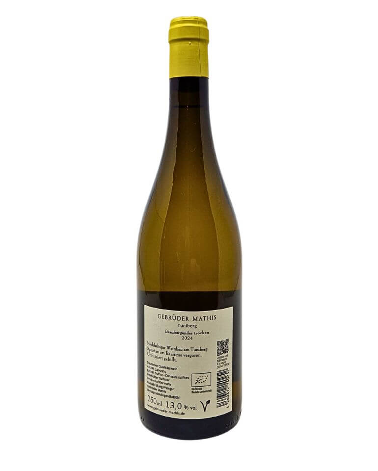 Mathis 2024 Grauburgunder Tuniberg Weißwein Bio - TERROIR UNLIMITED