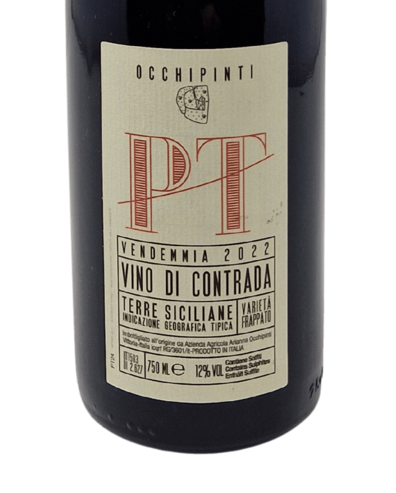 Occhipinti 2022 PT Pettineo Vino di Contrada Rotwein Bio - TERROIR UNLIMITED