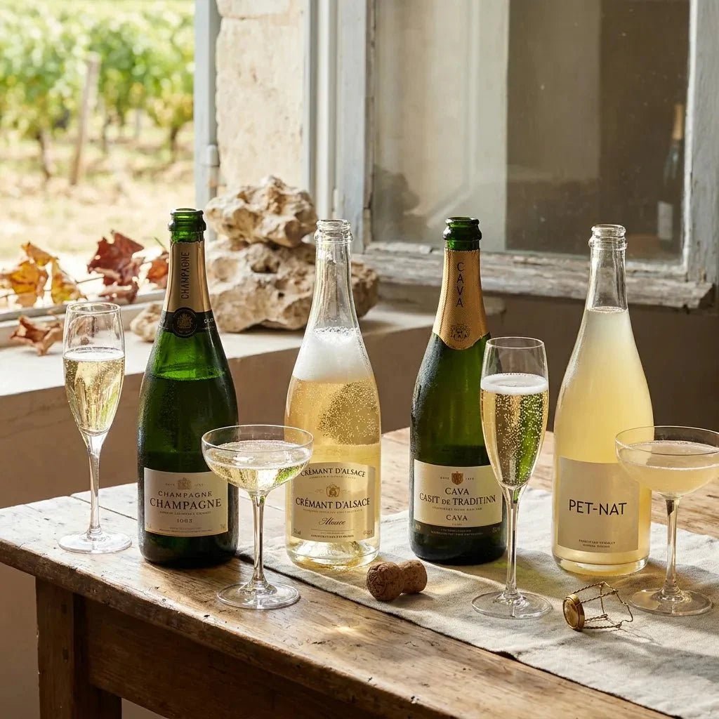 Champagner, Crémant, Cava oder PetNat: Welche Flaschengärung passt zu Ihrem Geschmack 2026? - TERROIR UNLIMITED