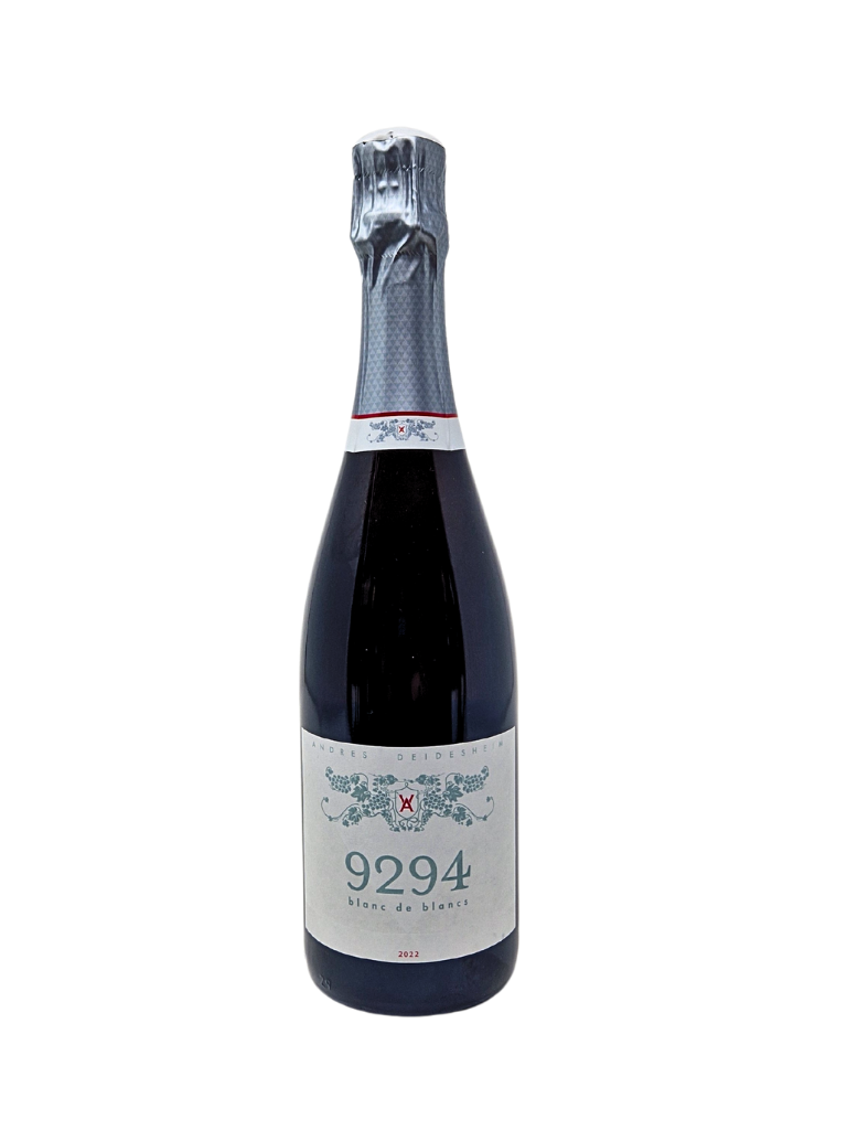 Andres 2022 9294 Blanc de Blancs Brut Nature Schaumwein Winzersekt Biowein Pfalz