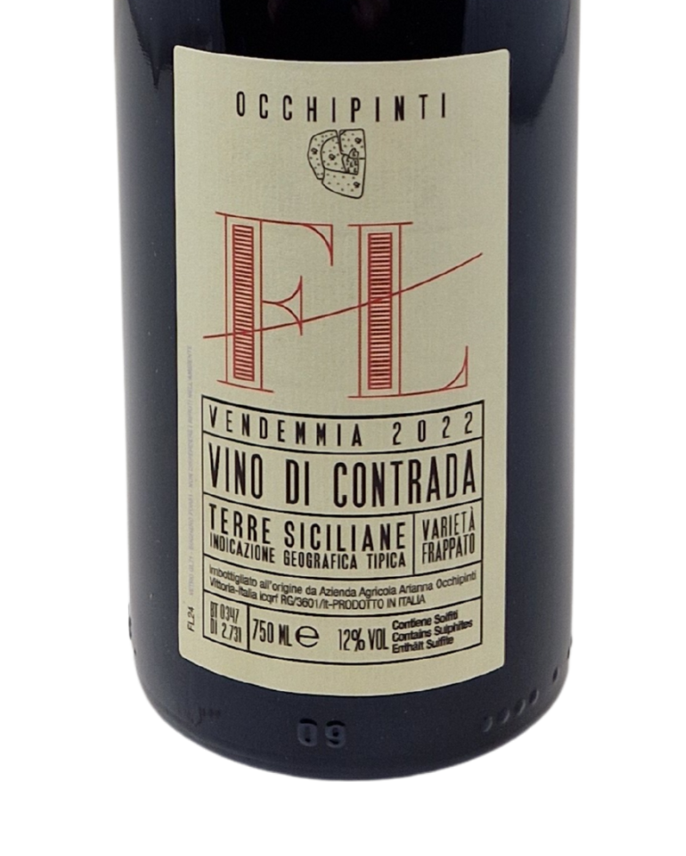 Occhipinti 2022 FL Fossa di Lupo Vino di Contrada Rotwein Bio