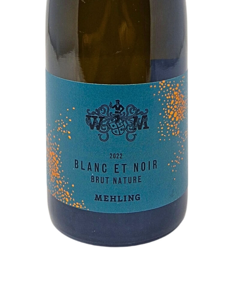 Mehling 2022 Blanc et Noir Brut Nature Schaumwein Biowein Pfalz bei Terroir Unlimited Weinhandel Bochum