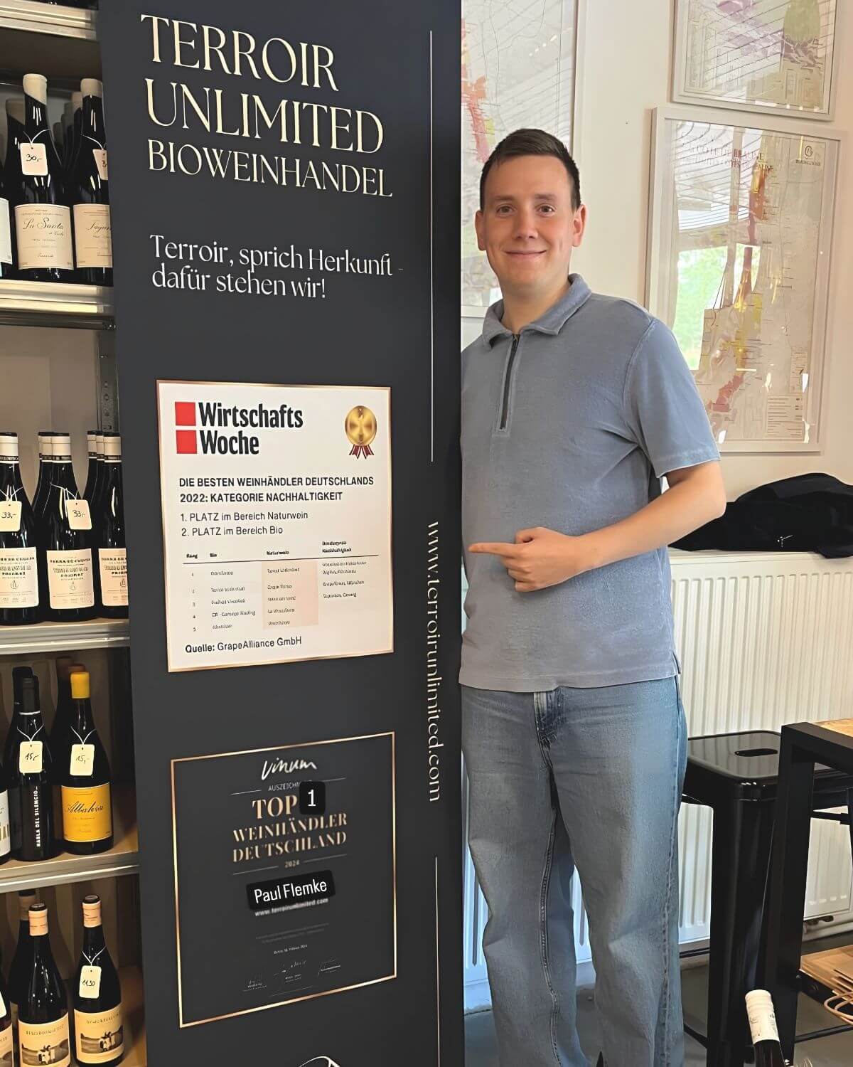 Paul bei Terroir Unlimited Weinhandel Bochum