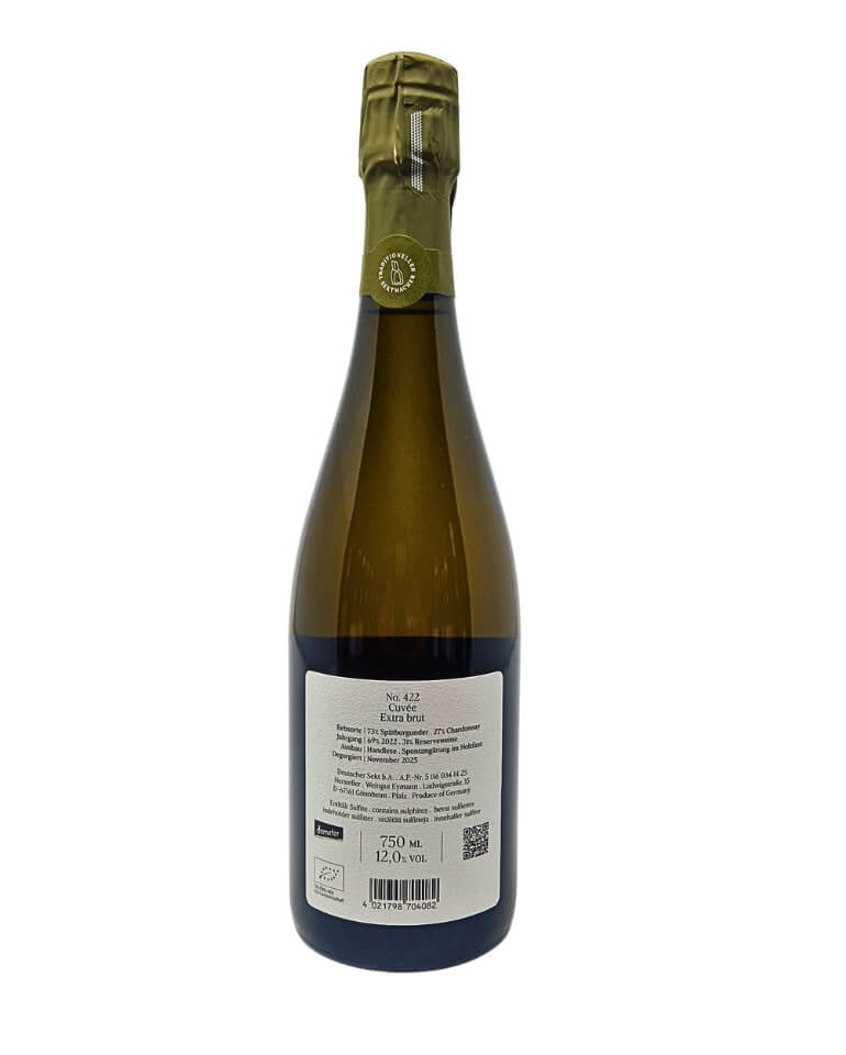Eymann Cuvée No. 422 Extra Brut Schaumwein Winzersekt Bio - TERROIR UNLIMITED