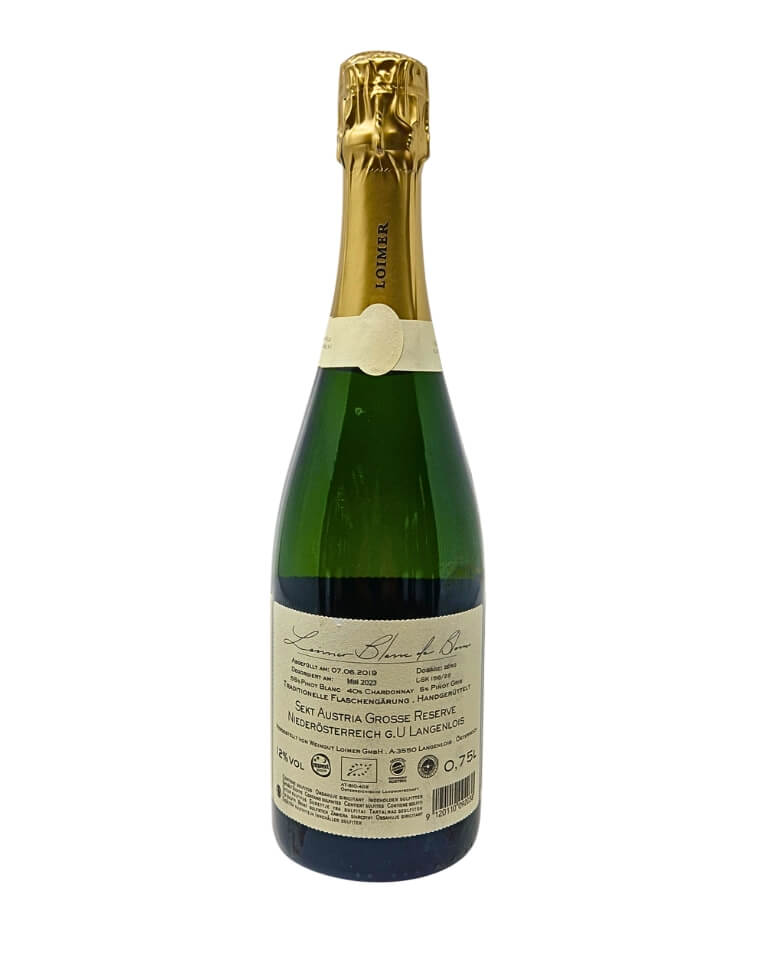 Loimer 2014 Langenlois Grosse Reserve Blanc de Blancs Brut Nature Schaumwein Winzersekt Bio - TERROIR UNLIMITED