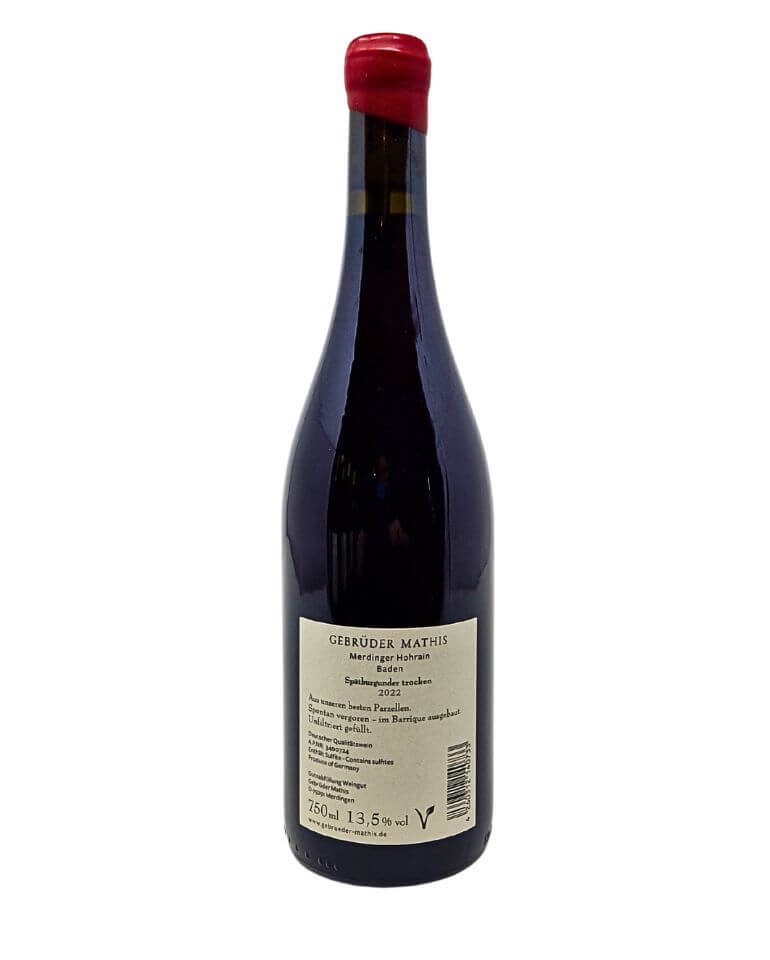 Mathis 2022 Hohrain Spätburgunder Rotwein - TERROIR UNLIMITED